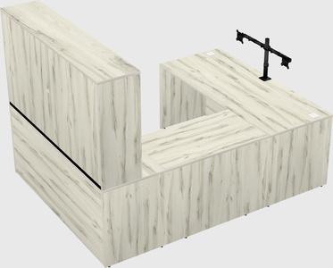 U-shaped desk