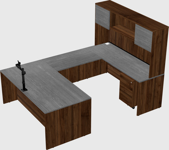U-shaped desk