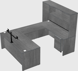 U-shaped desk