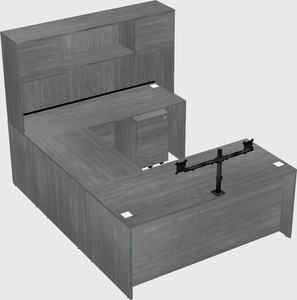 U-shaped desk