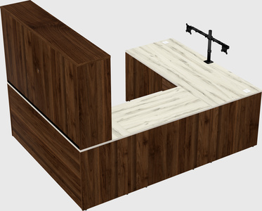 U-shaped desk