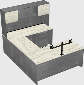 U-shaped desk