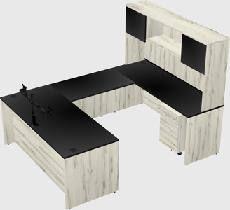 U-shaped desk