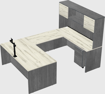 U-shaped desk
