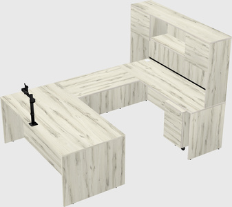 U-shaped desk