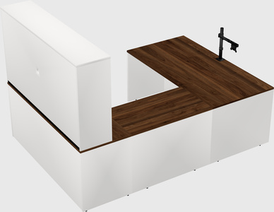 U-shaped desk