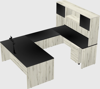 U-shaped desk