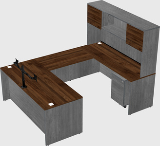U-shaped desk