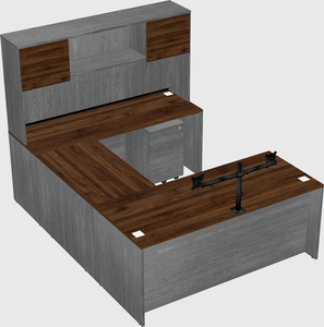 U-shaped desk