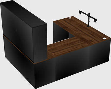 U-shaped desk
