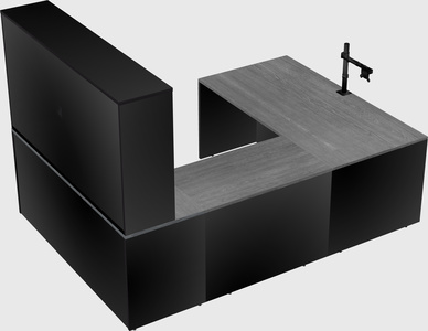 U-shaped desk