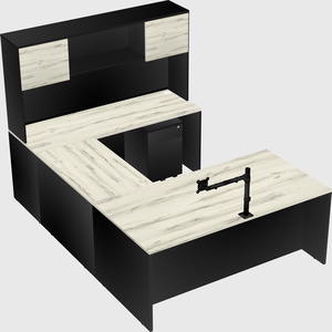 U-shaped desk