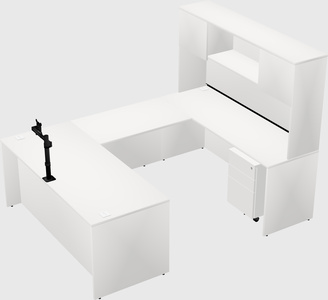 U-shaped desk