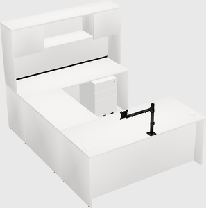 U-shaped desk