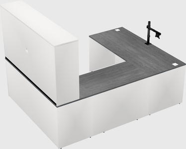 U-shaped desk