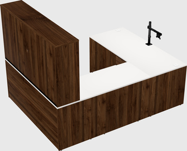 U-shaped desk