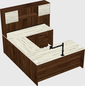 U-shaped desk