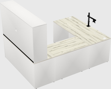 U-shaped desk