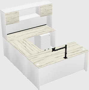 U-shaped desk