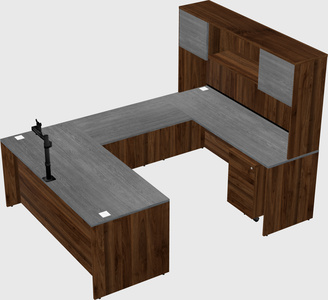 U-shaped desk