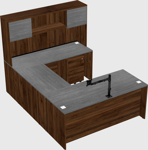U-shaped desk