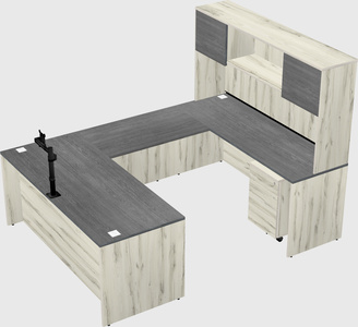U-shaped desk