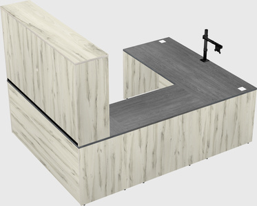 U-shaped desk