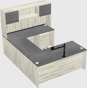 U-shaped desk