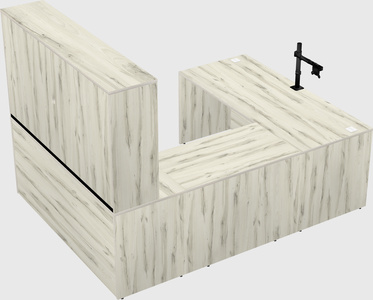 U-shaped desk