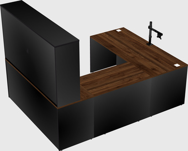 U-shaped desk