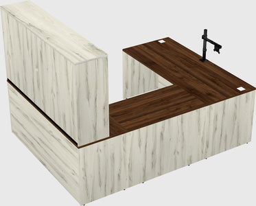 U-shaped desk