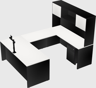 U-shaped desk