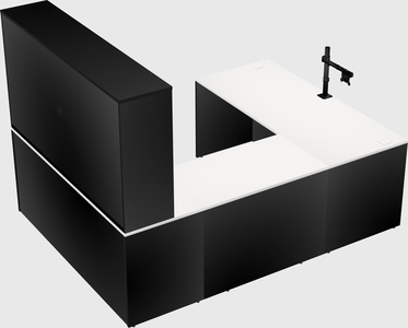 U-shaped desk