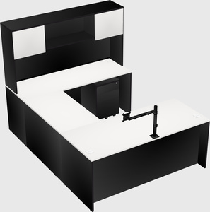 U-shaped desk