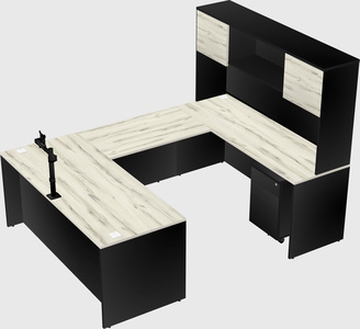 U-shaped desk