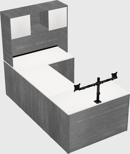 U-shaped desk