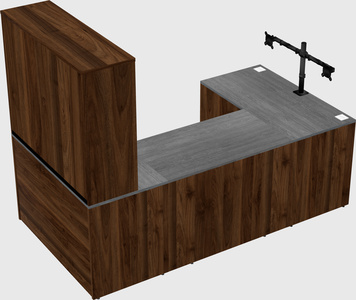 U-shaped desk