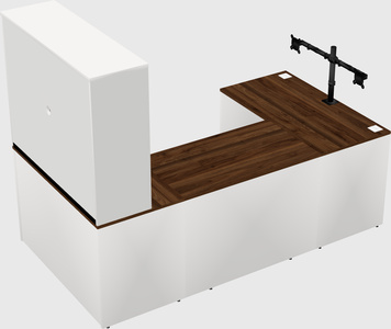 U-shaped desk