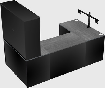 U-shaped desk