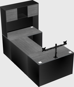 U-shaped desk