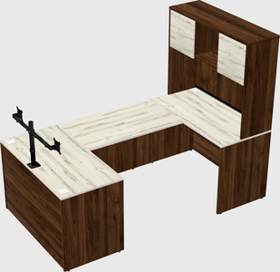 U-shaped desk