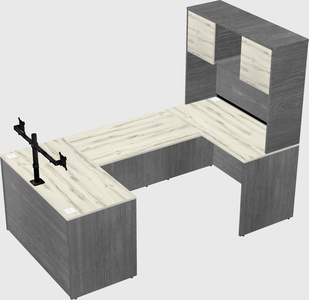 U-shaped desk