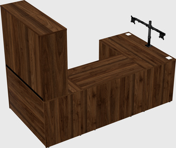 U-shaped desk