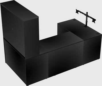 U-shaped desk