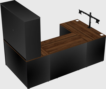 U-shaped desk