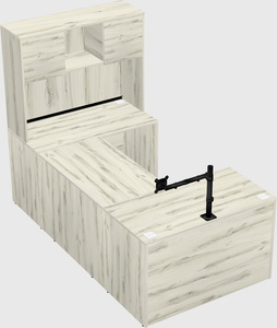 U-shaped desk