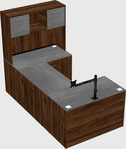 U-shaped desk