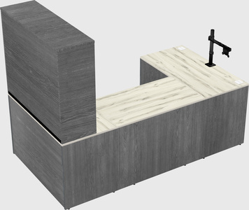 U-shaped desk