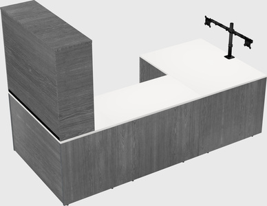 U-shaped desk