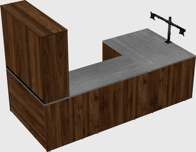 U-shaped desk